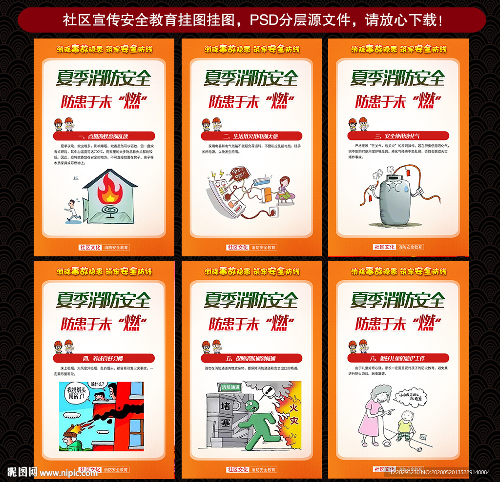 社区消防安全挂图