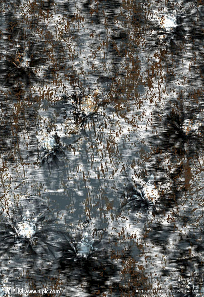 数码印花混色底混色斑点