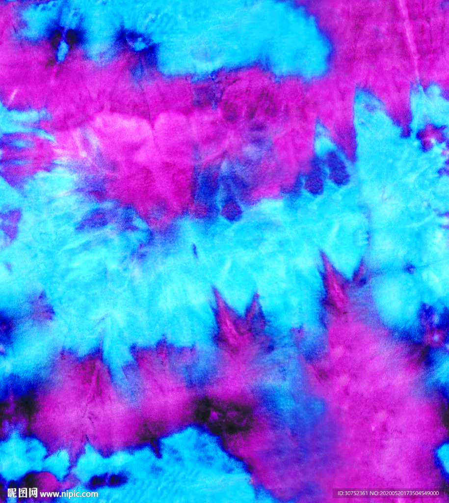 扎染  彩色过渡 数码 有分色