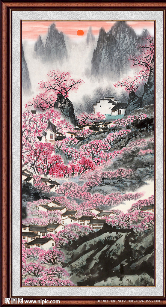 竖版山水