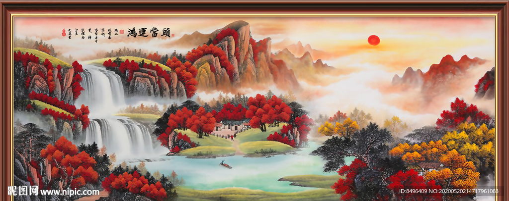 山水画国画山水画