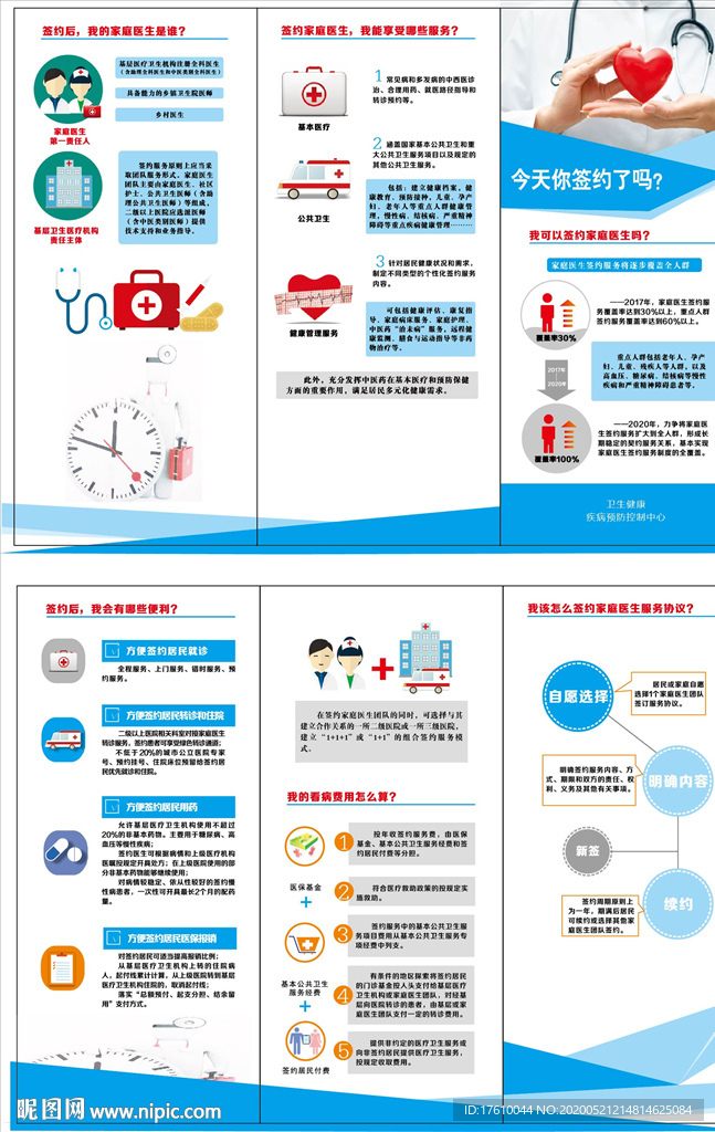 签约家庭医生折页