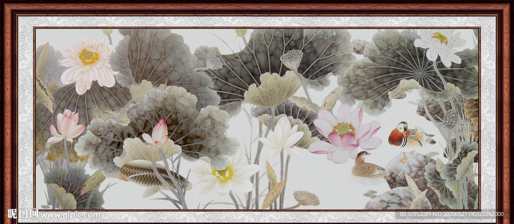 国画荷花