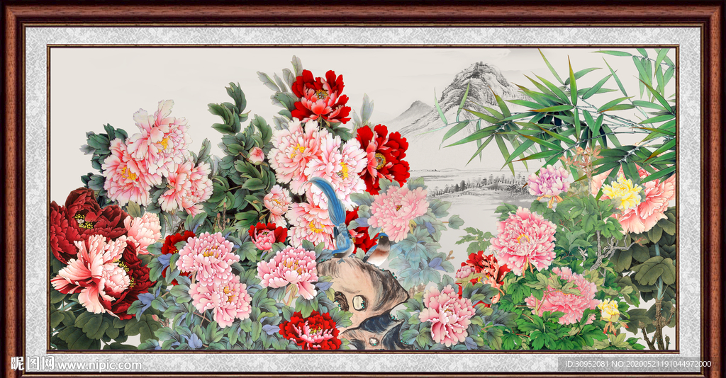 国画牡丹