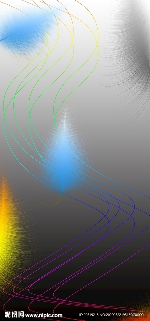 现代简约炫彩缤纷羽毛玄关