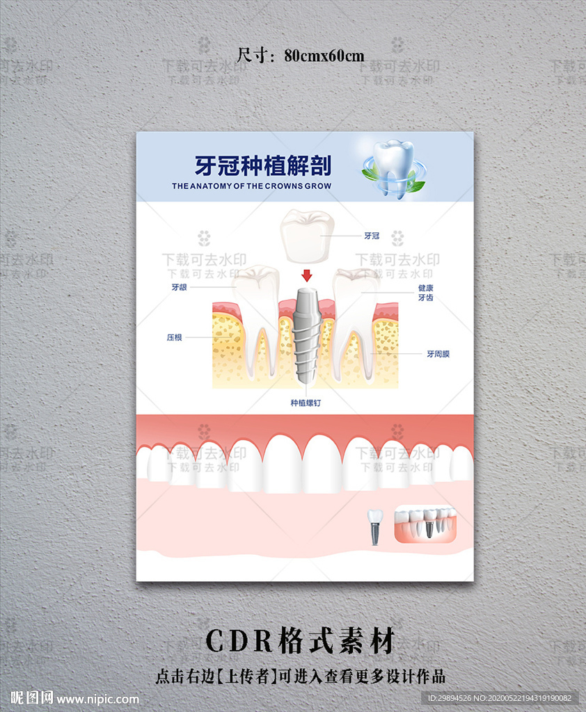 美白牙齿海报
