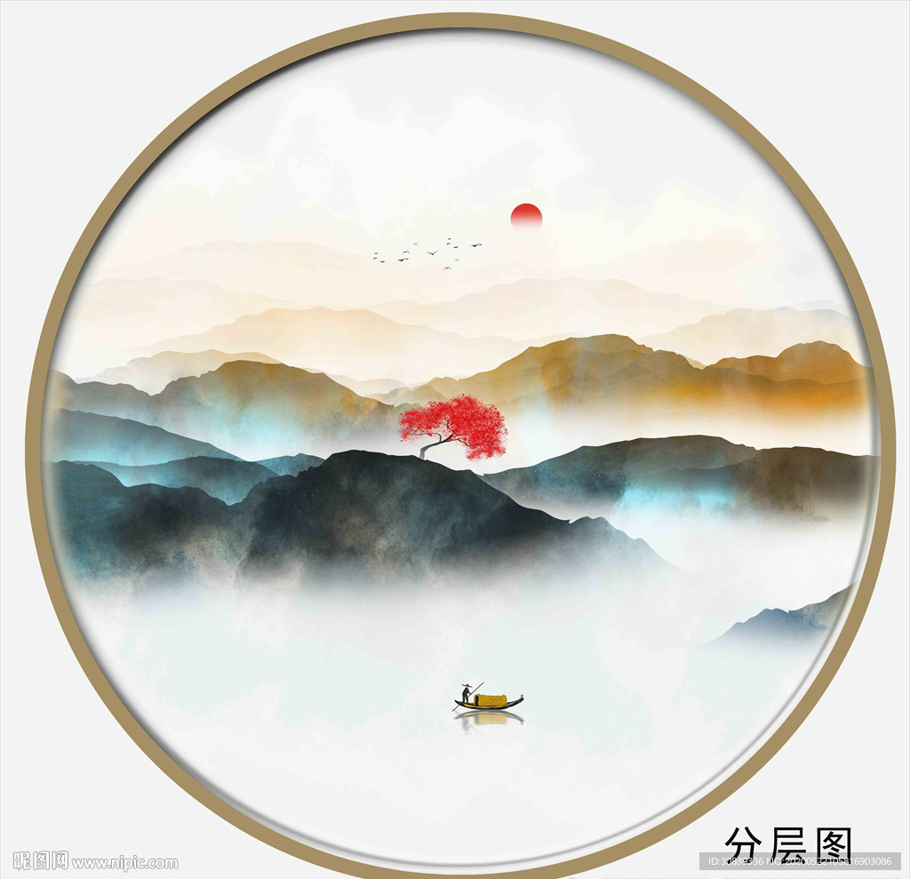 圆形装饰画