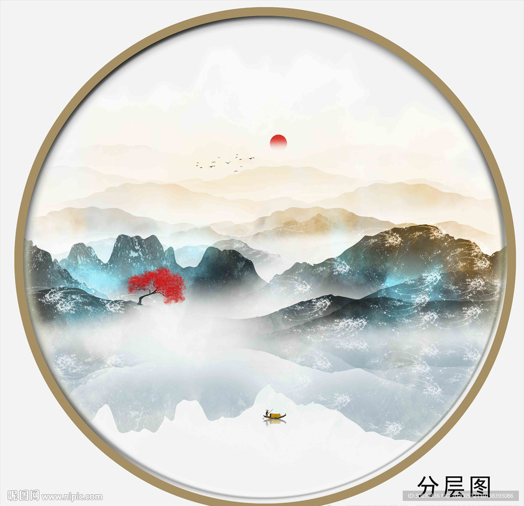 圆形装饰画