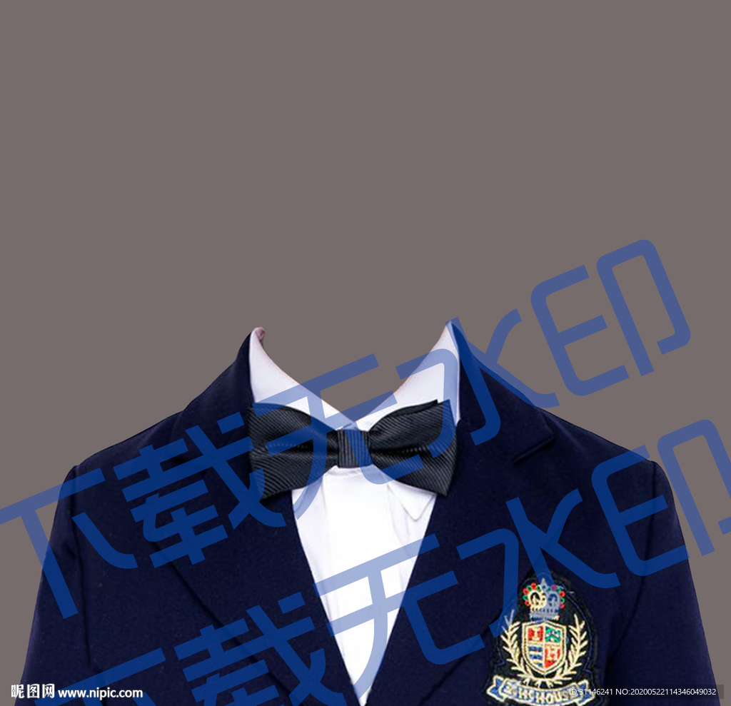 男童证件照模板