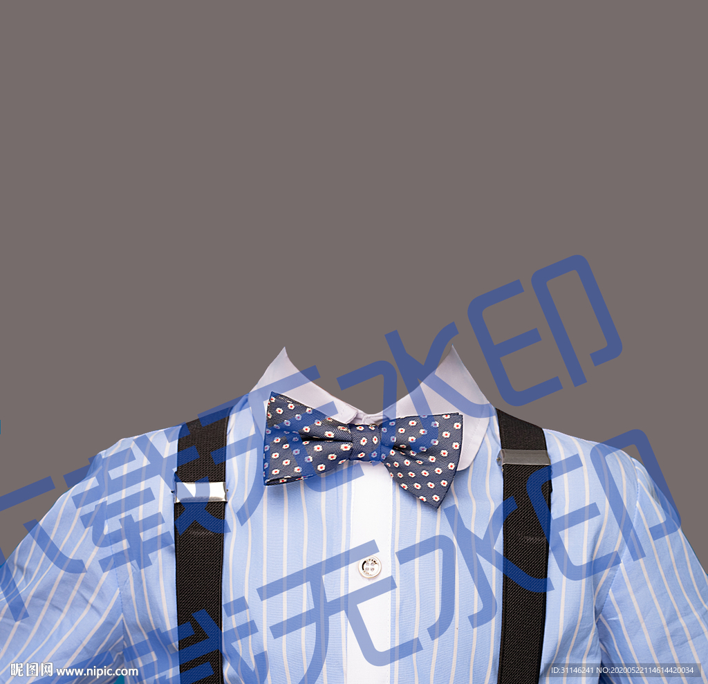 男童证件照模板