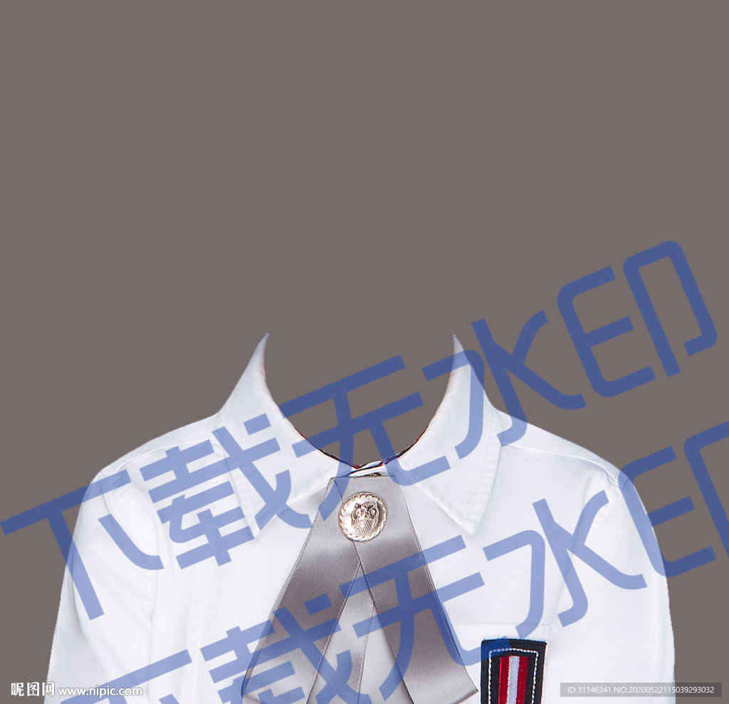 女童证件照模板