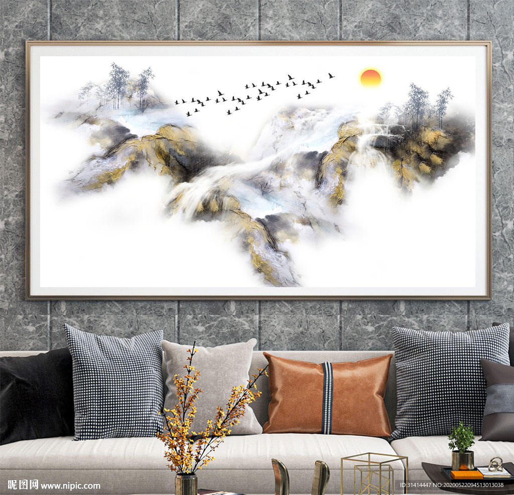 中国风水墨装饰画