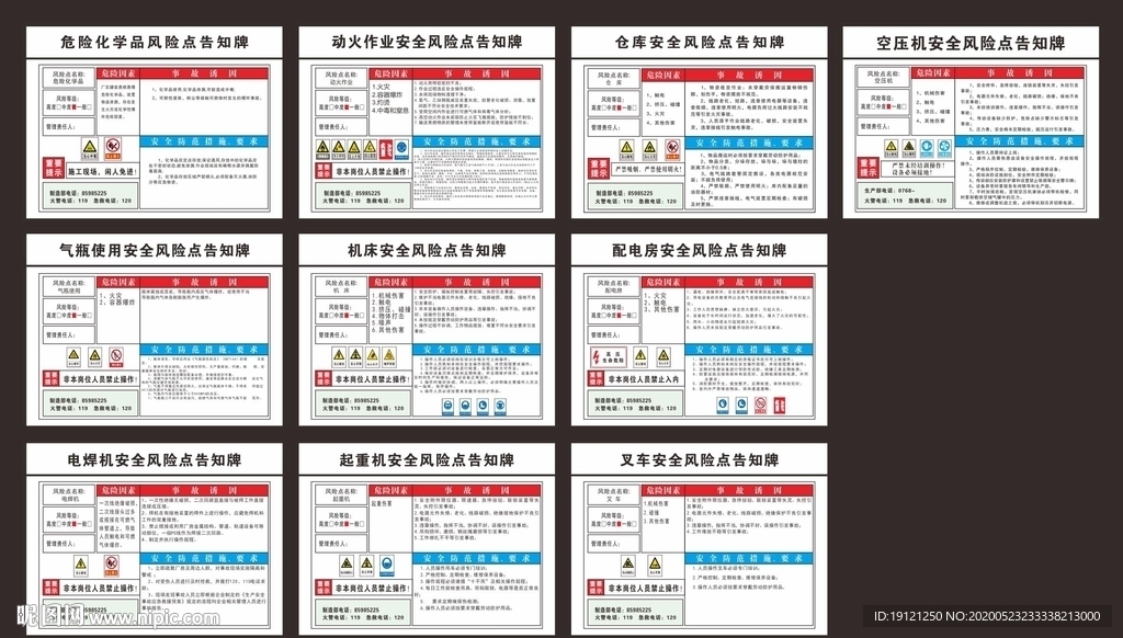 安全风险点告知牌