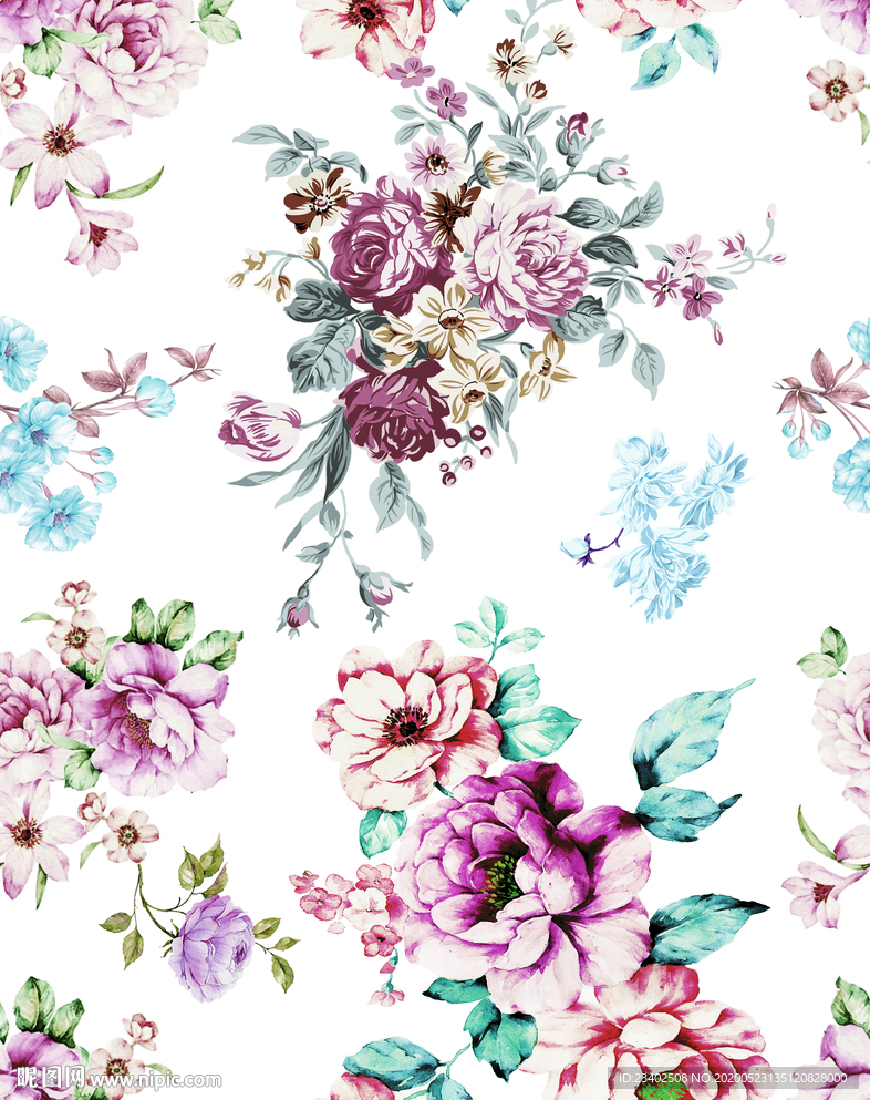 数码印花 服装花型