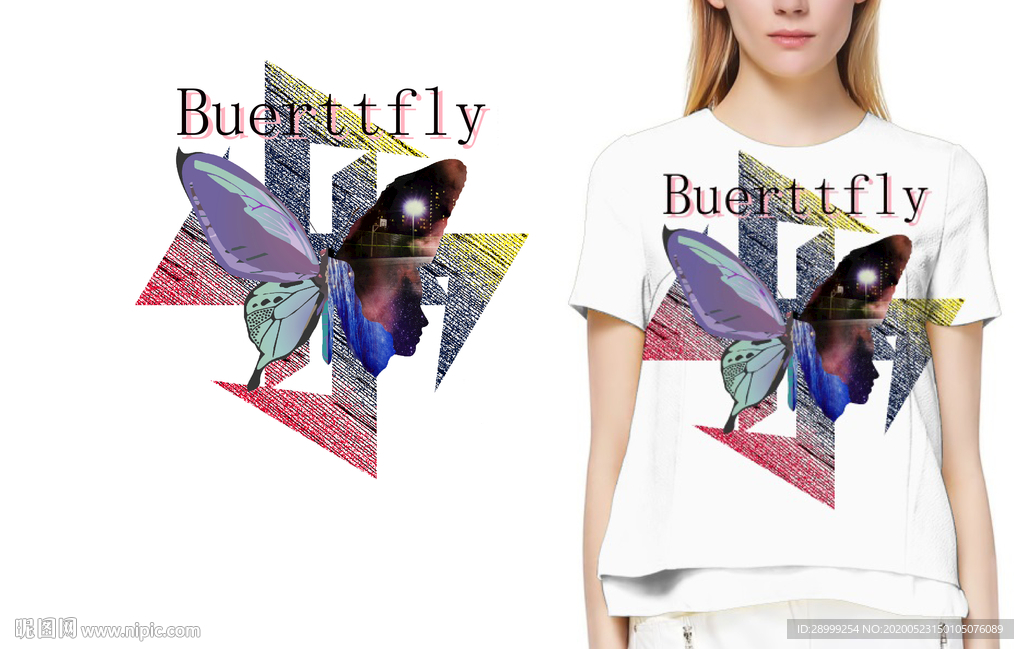 Buerttfly蝴蝶与女人