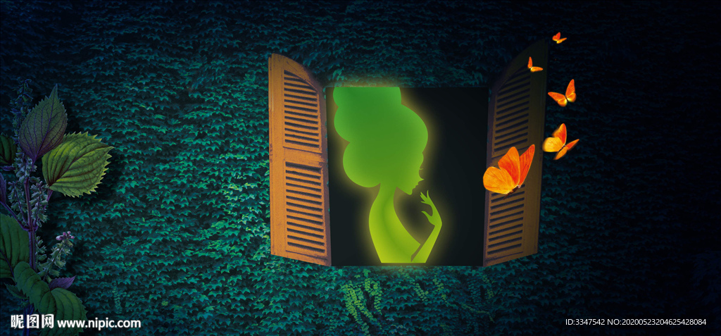 我和春天有个约会 背景画