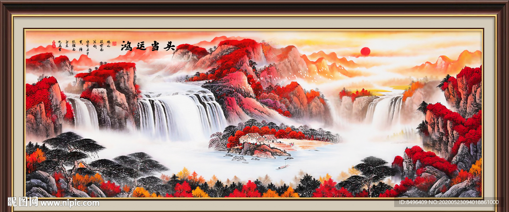 山水画国画山水画