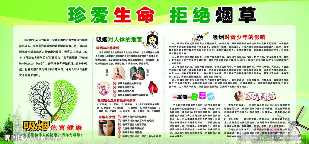 珍爱生命 拒绝烟草