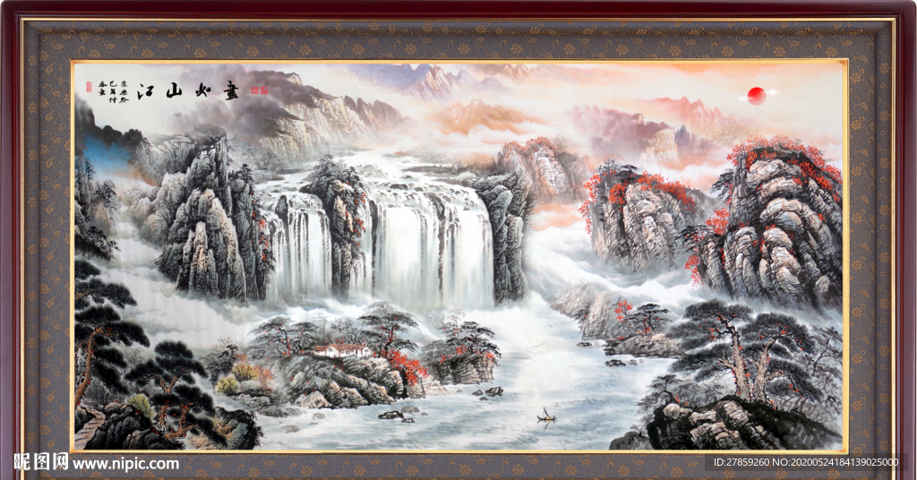 山水画国画山水画