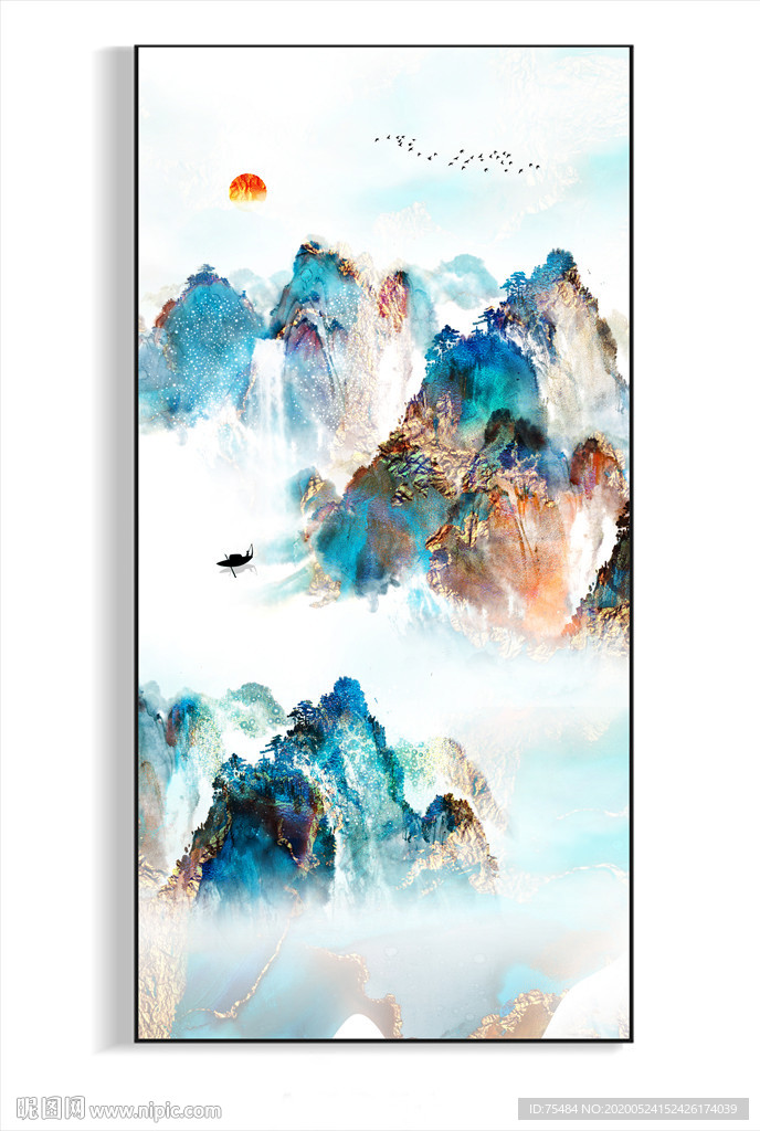 水墨山水装饰画