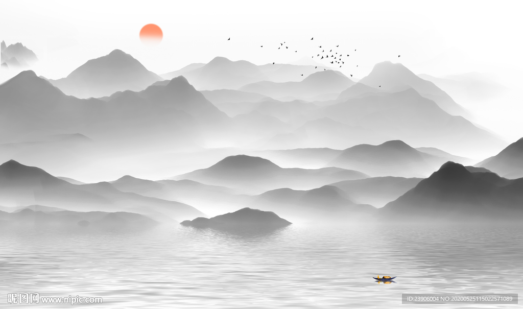 山水壁纸 山水背景墙