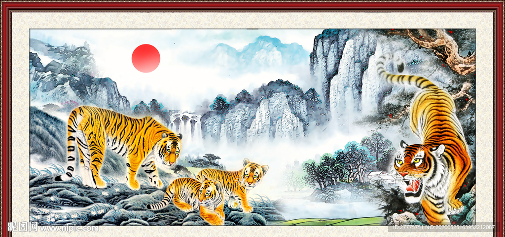 国画老虎