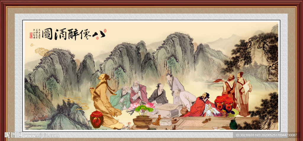 八仙醉酒图