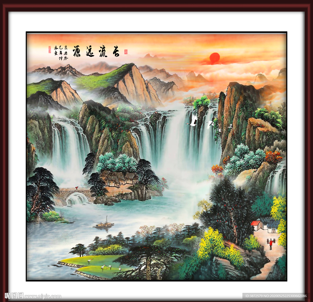 山水画国画山水画