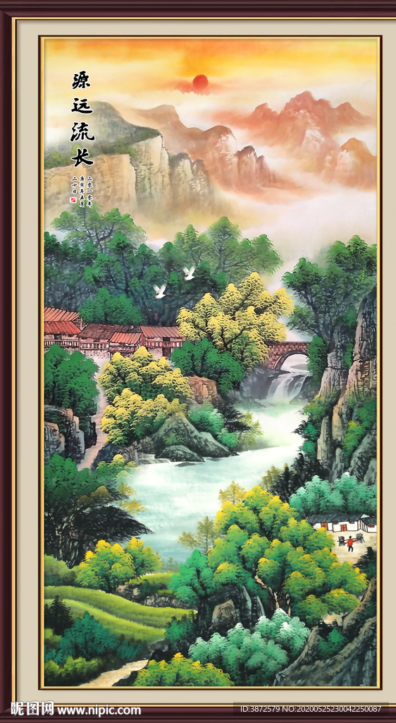 玄关山水画