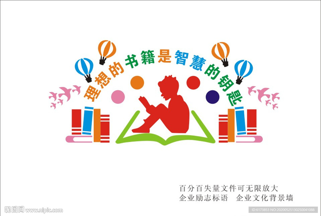 理想的书籍 是智慧的钥匙 阅览