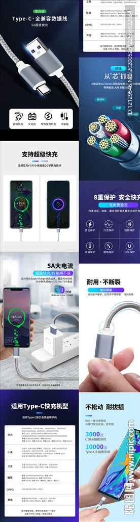 Typec数据线详情