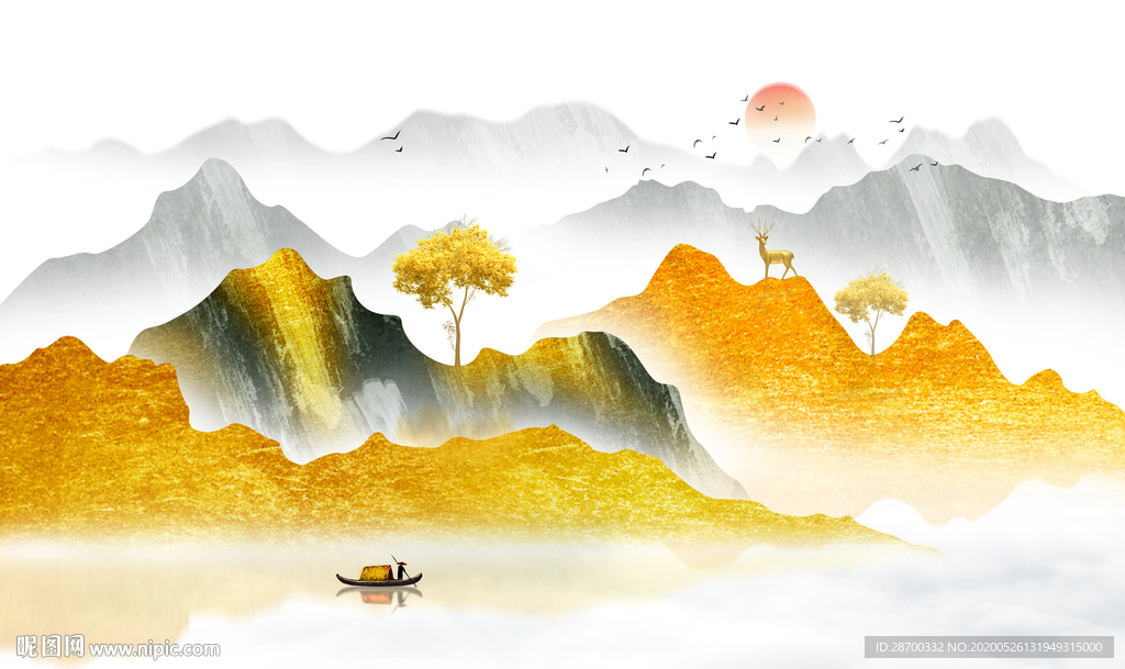 高端意境山水画