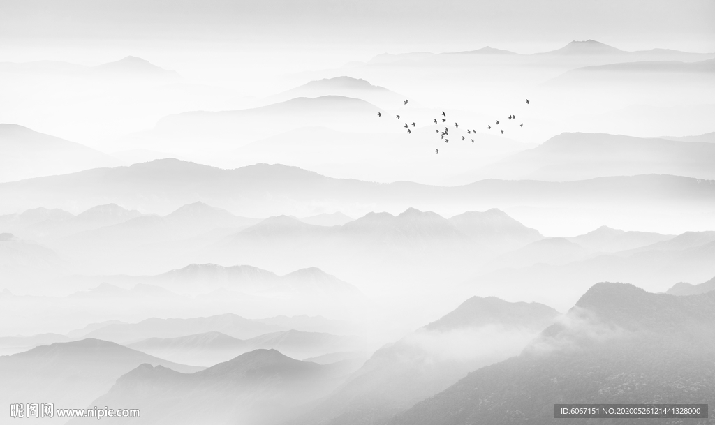 水墨山水画