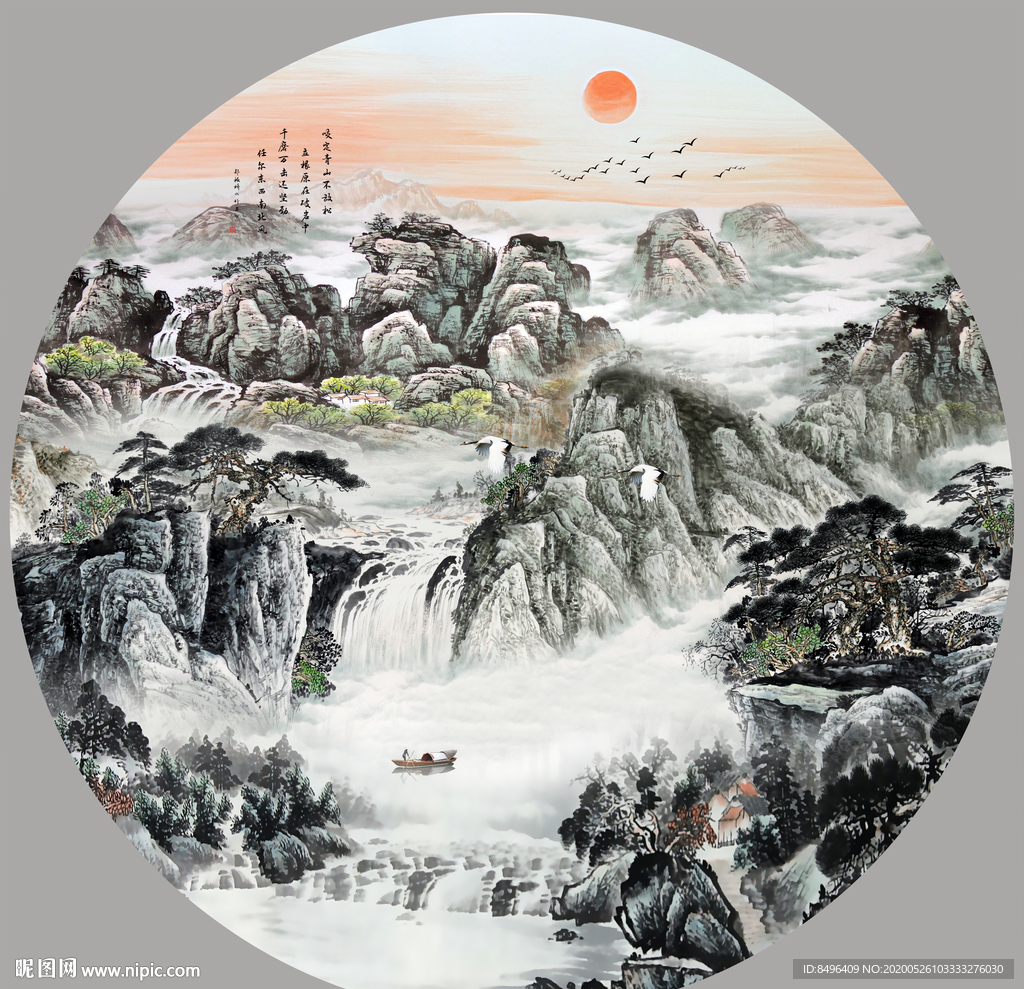 山水画国画山水画