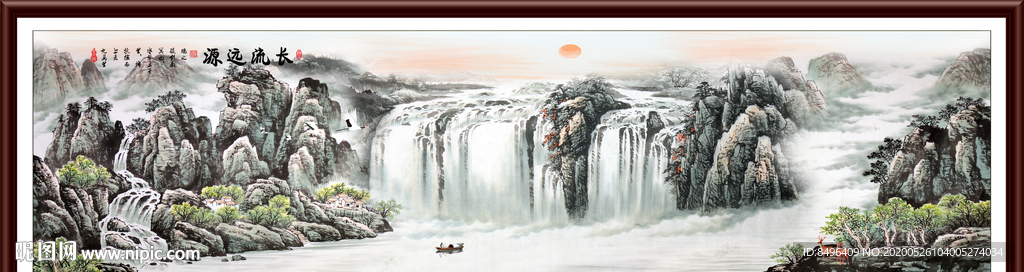 山水画国画山水画