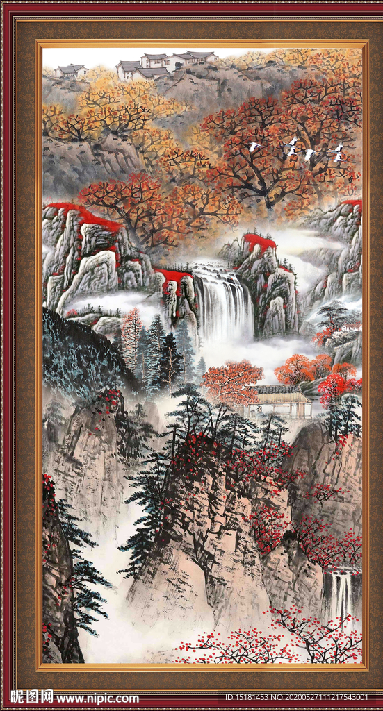 巨幅山水画