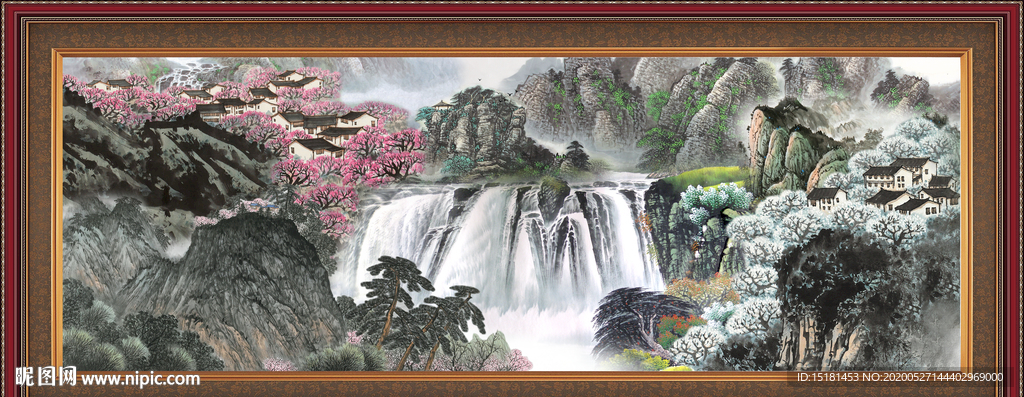 巨幅山水画
