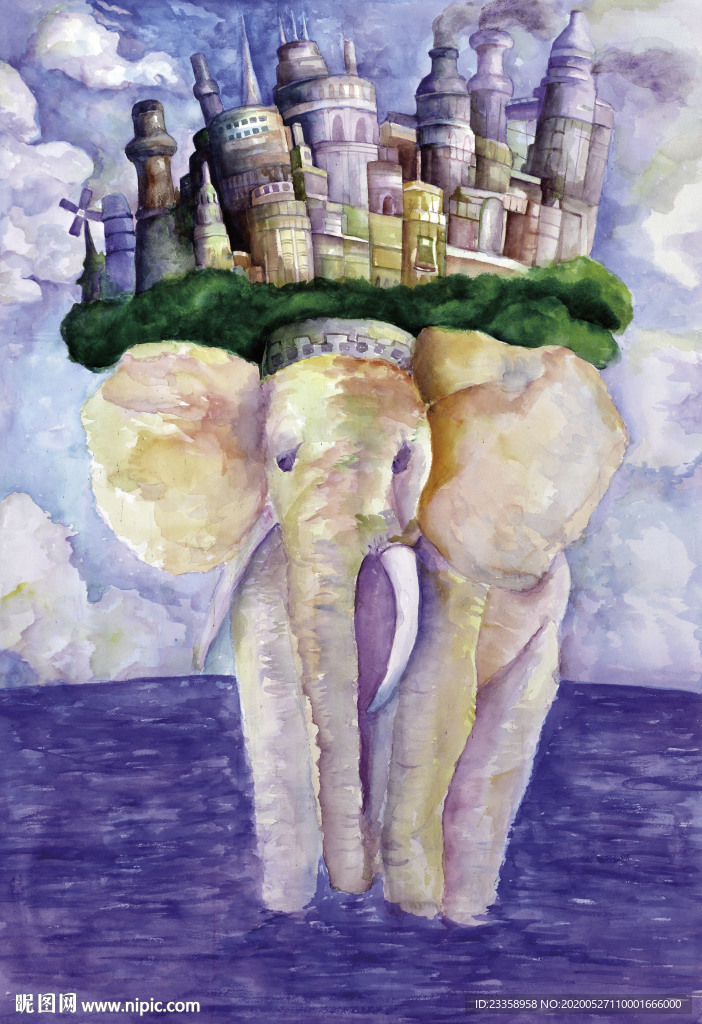 中国画 3027年的一天上午