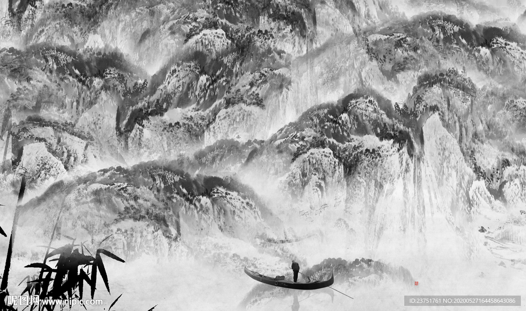 山水画纹理