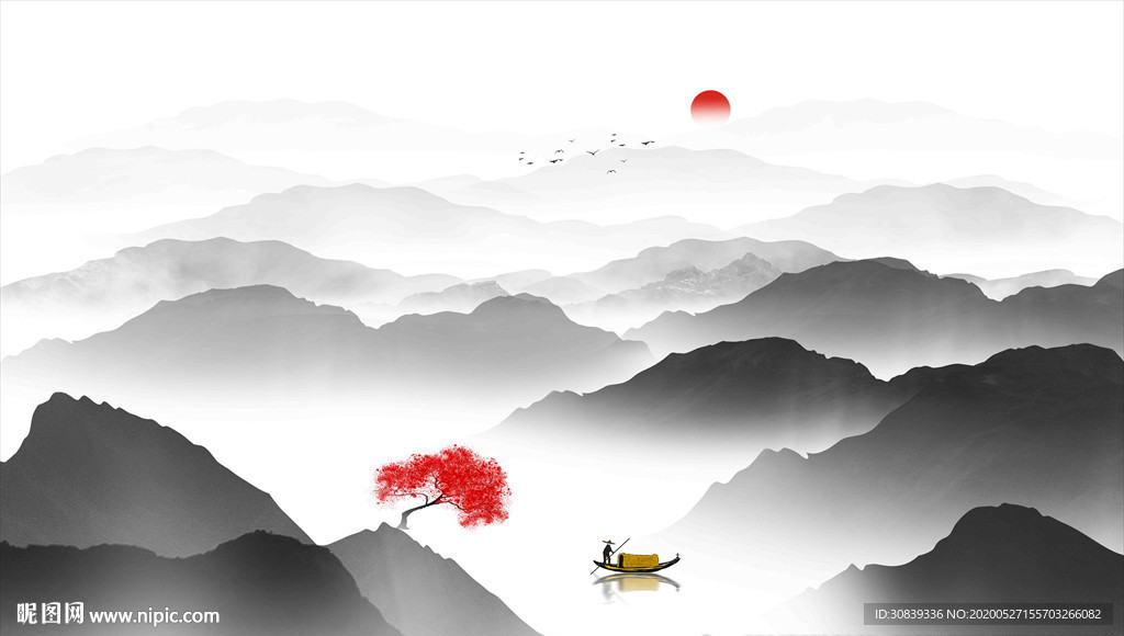 新中式山水画