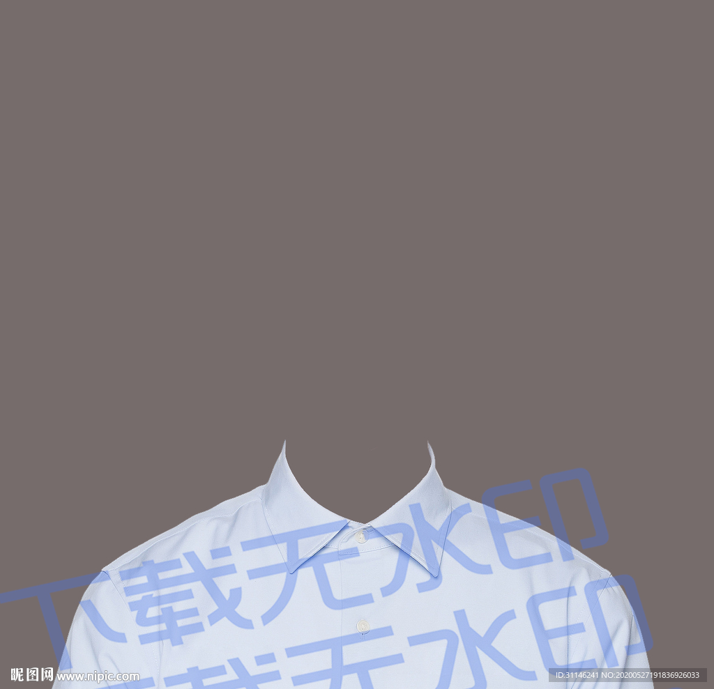 露肩证件照模板