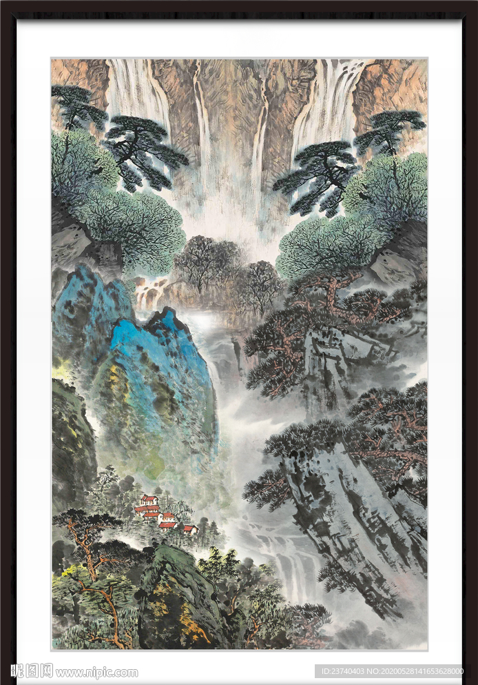 山水中堂画