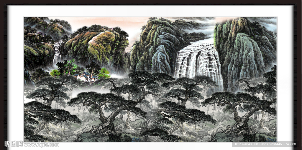 山水中堂画
