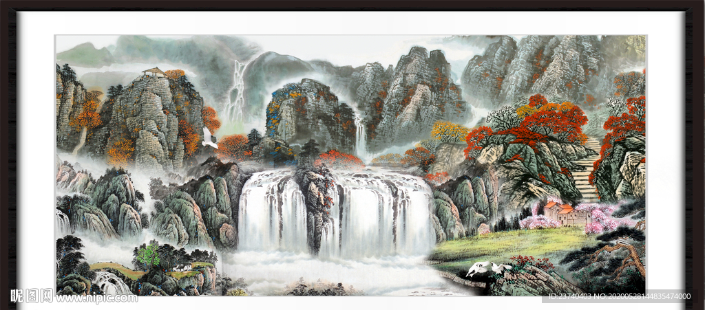 山水中堂画