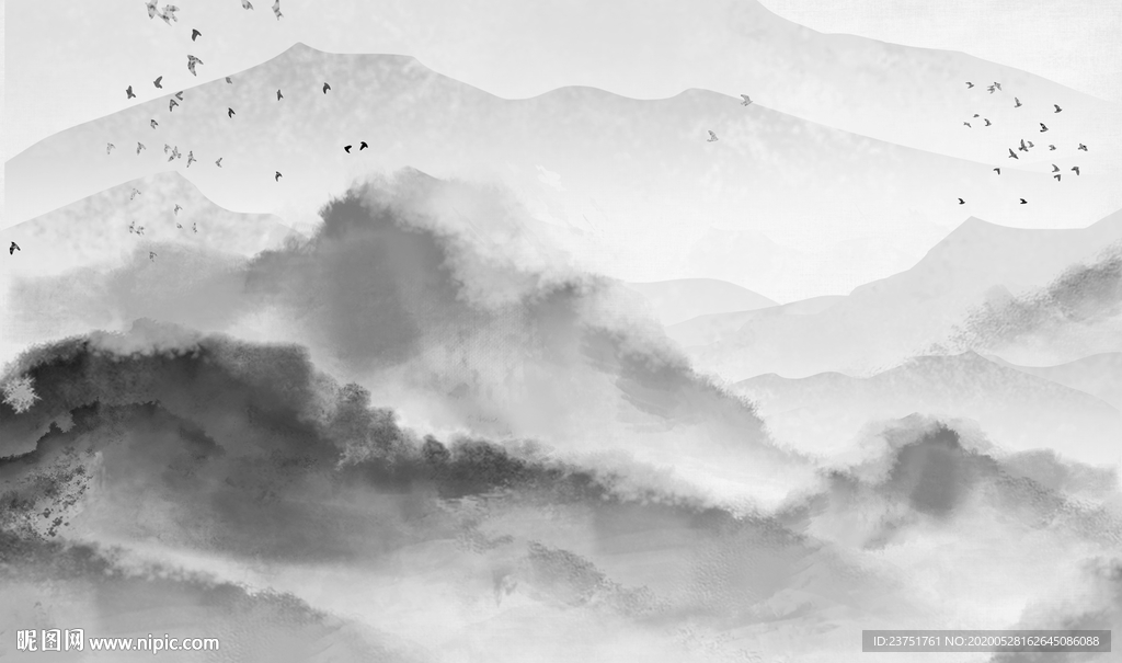 山水背景墙