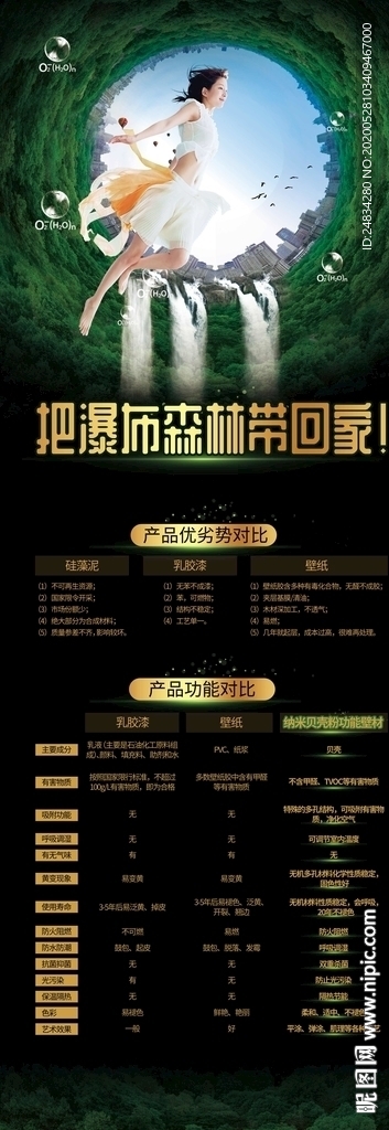 把瀑布森林带回家