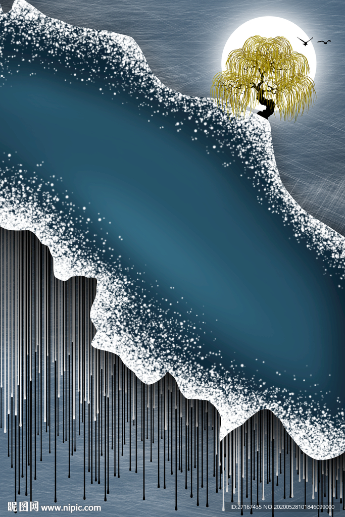 玄关背景抽象画