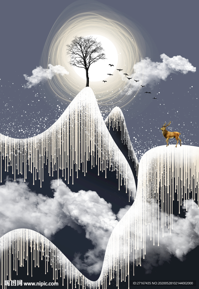 新中式玄关背景