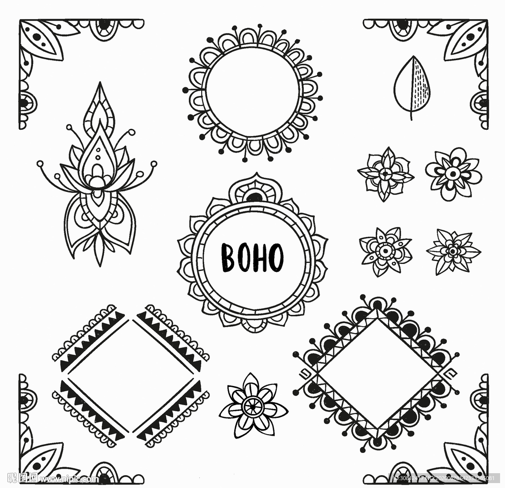 欧式花纹 欧式边框 欧式花边