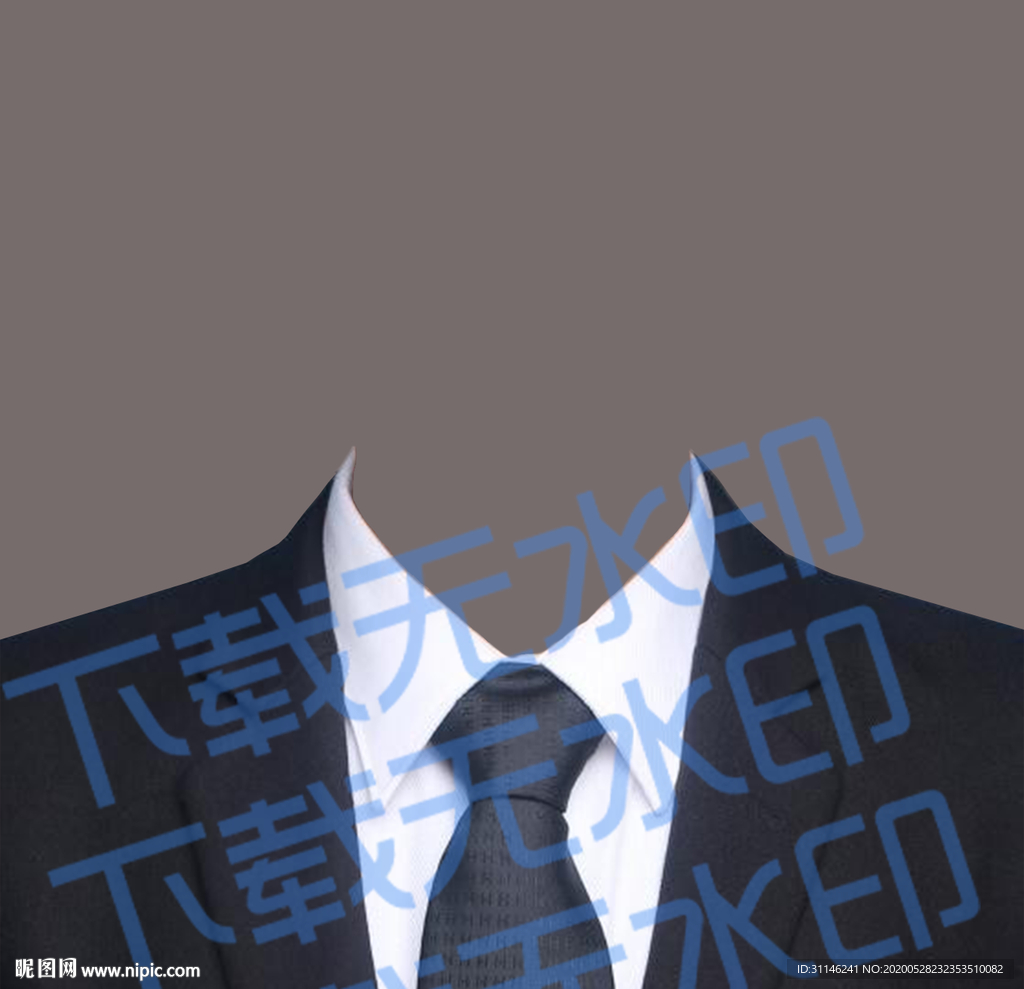 证件照西装模板
